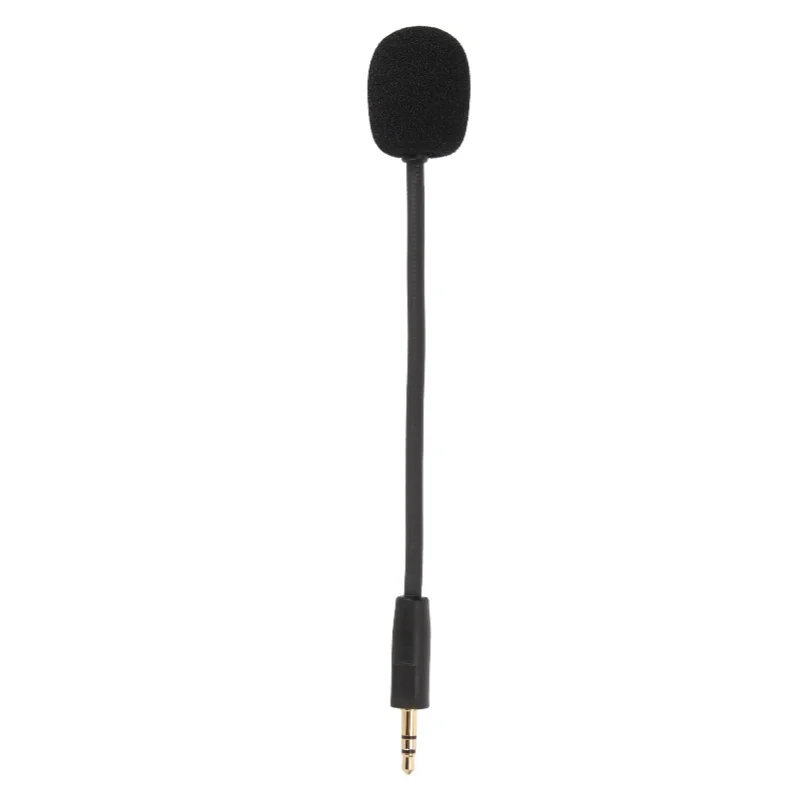 3.5mm Microphone Replacement Noise Reduced Game Microphone With Removable Mic Arm For Kingston Hyper X Cloud Orbit S