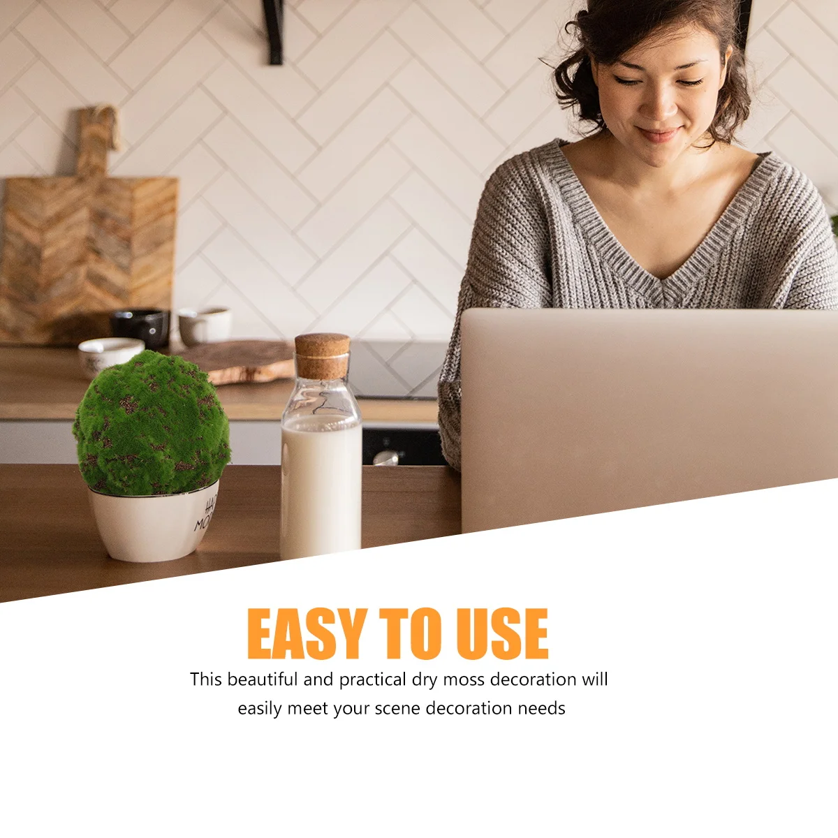 1pc Simulation Decorative Artificial Micro Landscape Preserved For Crafts Decorative Dried Moss Lichen Plants Fairy Garden Decor