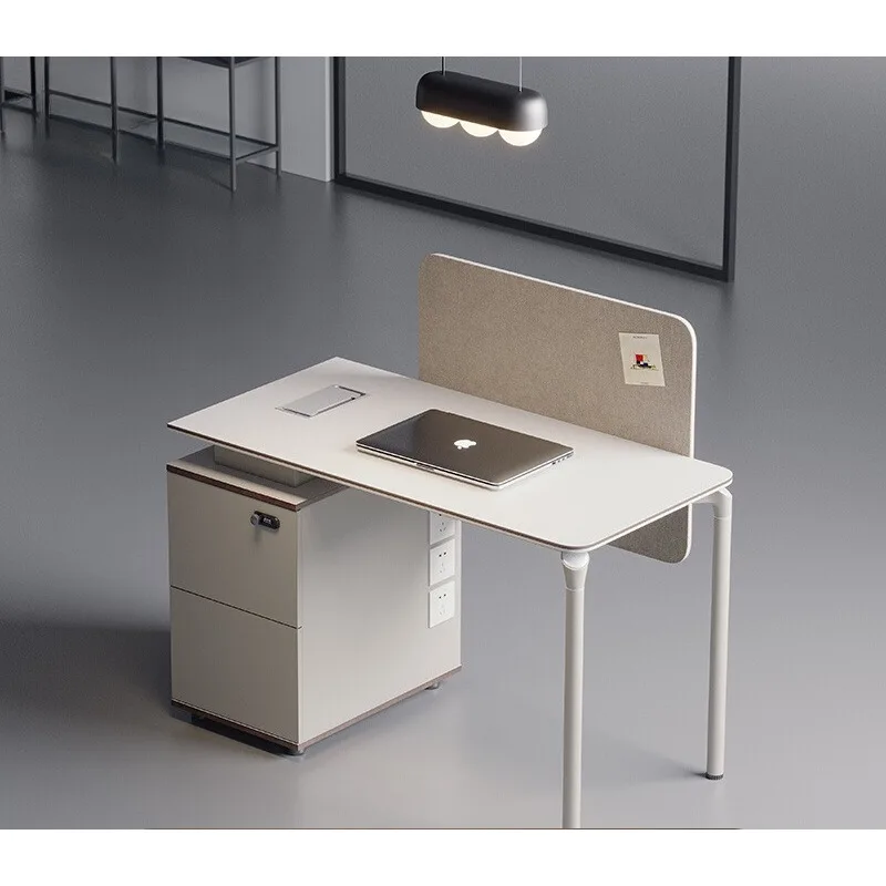 

Company staff desk office simple modern workstation staff single table and chair combination assembly