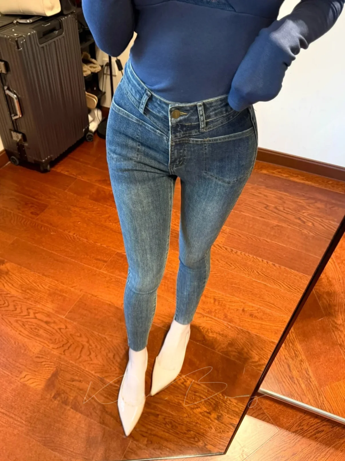 

Ретро джинсы с высокой талией и расклешенными штанинами для женщин, облегающие, повседневные, на все сезоны, винтажные джинсы скинни с высокой талией