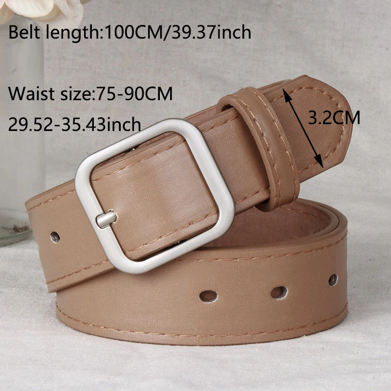 FJBelt-Ceinture de taille décontractée pour femme, sangle de designer, environnemental pour femme, noir, marron, blanc, jeans, mode, BF20