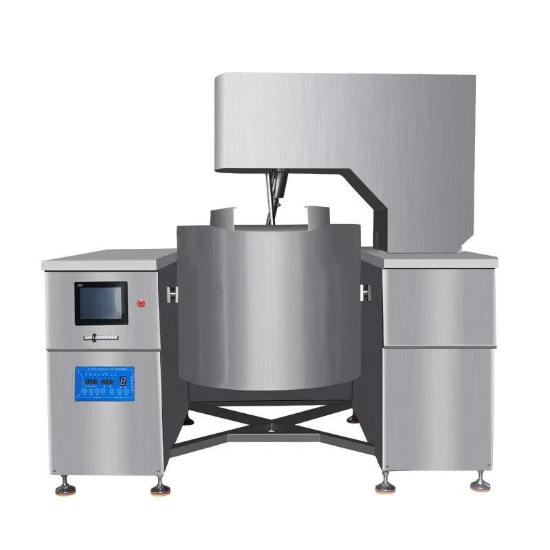 Customized Electromagnetic Automatic Multi-claw Planetary Wok Sauce Central Kitchen Filling Food Processing Fried Inclined Type