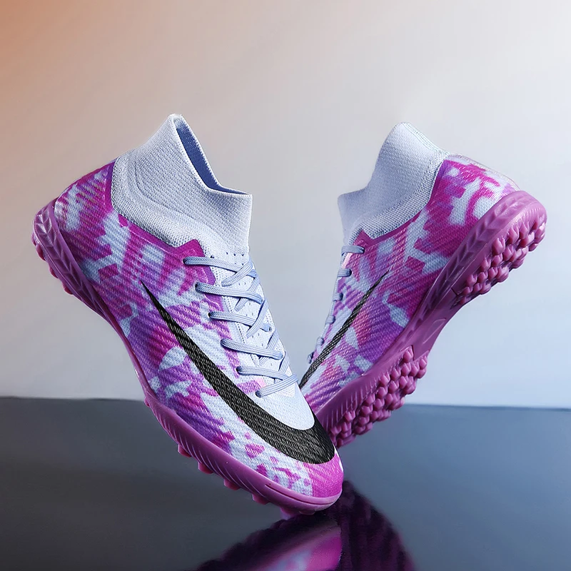 

Новые мужские футбольные бутсы для зала, дышащие тренировочные кроссовки с длинными шипами, ультралегкие кроссовки для матчей, дропшиппинг