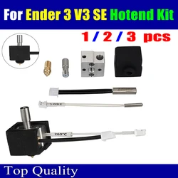 Hotend For Ender 3 V3 SE Hotend Kit Heating Block Kit Stainless Steel Throat High Temperature Print Head for Ender3 V3 Se