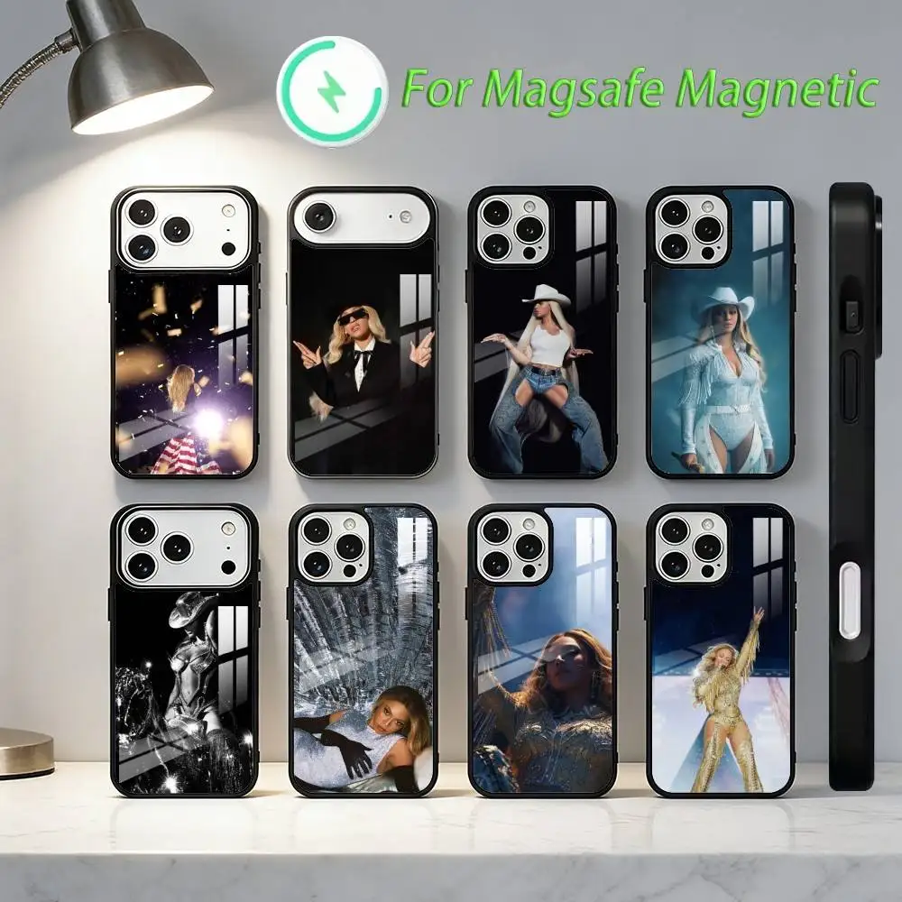 

Beyonce S-Singer Phone Case For iPhone17,16,15,14,13,12,11,Plus,Pro,Max For Magsafe Wireless Charging case