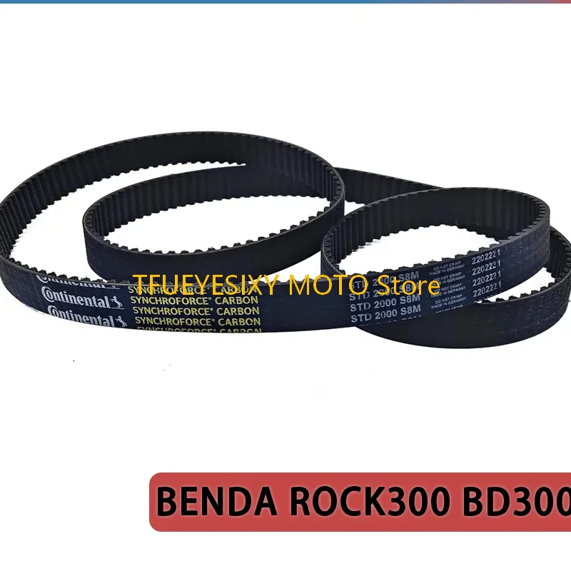 

TFUEYESIXY Original Motorcycle Drive Belt STD 2000 S8M For BENDA ROCK300 BD300 ROCK 300 Motorcycle part 2202221