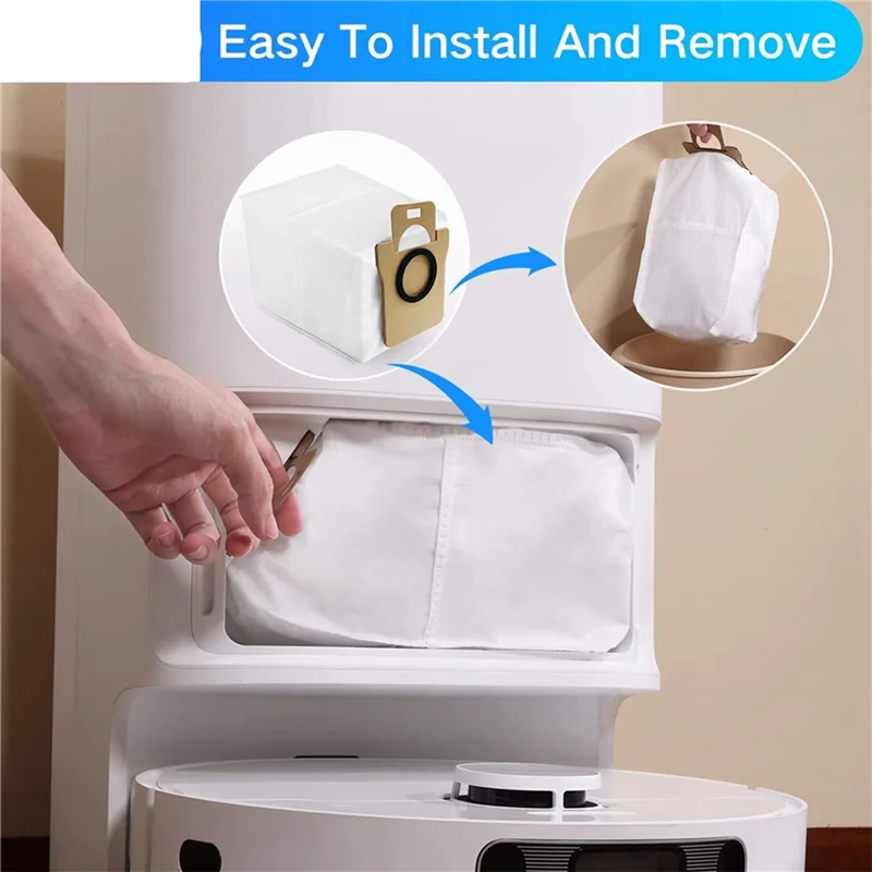 

B59B-18Pcs Dust Bags Replacement For Xiaomi Dreame L10S Ultra Robot Vacuum Accessories Parts Dust Bags