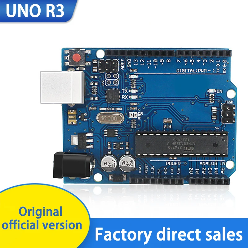 UNO R3 papan pengembangan asli R3/R4 versi resmi atmega328p blok modul pengontrol mikro kompatibel dengan arduino