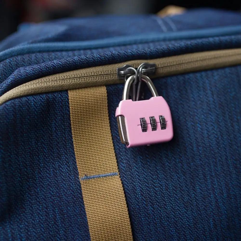 Mini Portable 3 Digit Password Lock Zinc Alloy Anti-theft Travel Luggage Backpack Zipper Lock Dormitory Cabinet Coded Lock