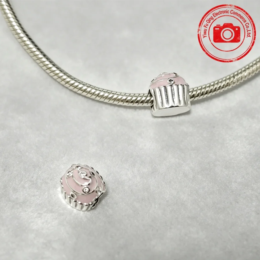 DIY Fashion Jewelry Gifts Little Girl & Boy Hot Air Balloon Pink Cupcake Handwritten Family Charms Beads Fit Original Bracelets - view 6
