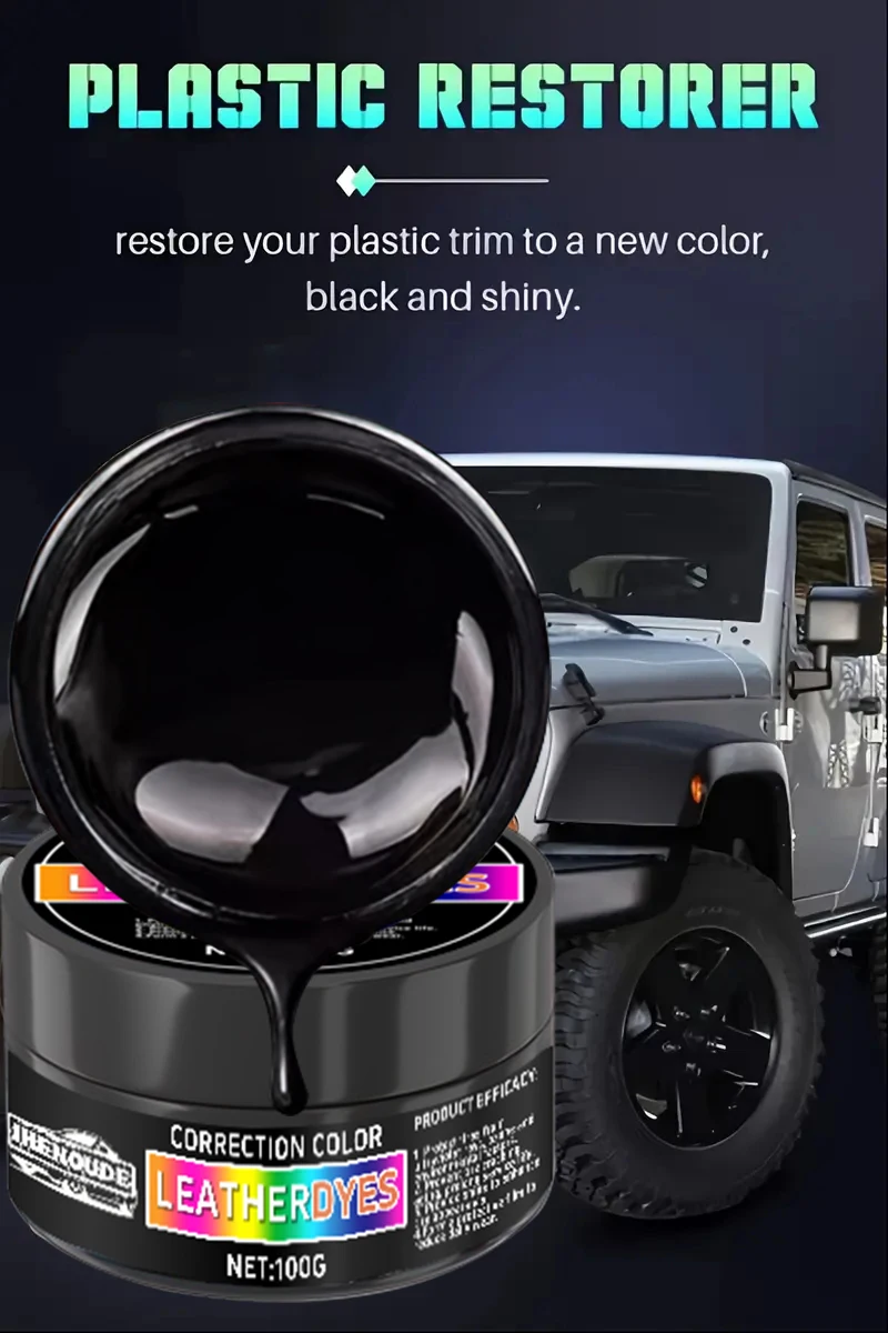 1 Piece 100g Car Interior Scratch Repair Set - Convenient Use Instrument Panel and Plastic Surface Paste, Vehicle Maintenance Essentials, Car Owner Perfect Gift with Sponge Applicator