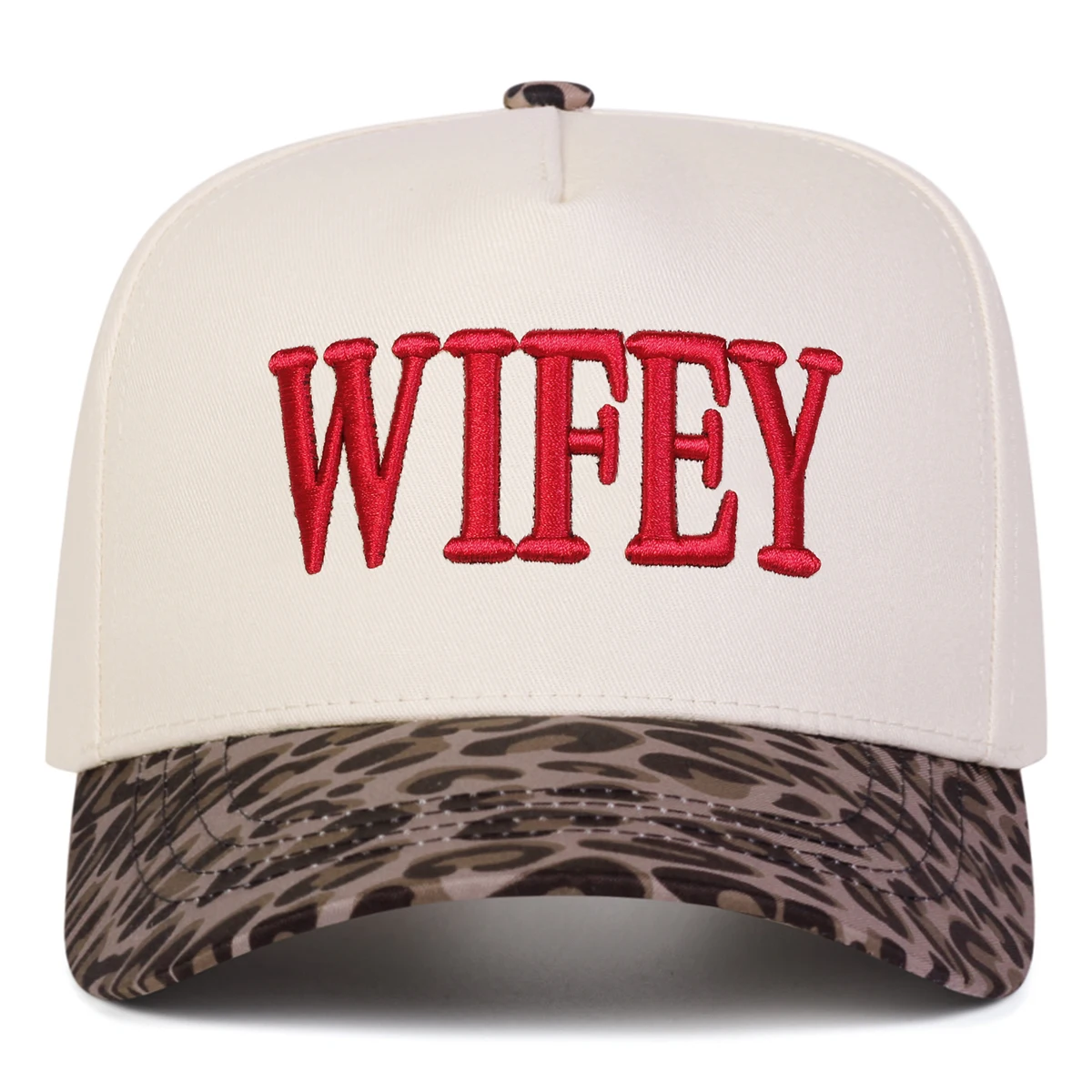 Unisex WIFEY Baseballkappen mit Stickerei, Frühling und Herbst, für den Außenbereich, verstellbare Freizeithüte, Sonnenschutzhut, Sportkappe – Detail 6