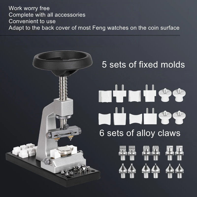 5700 Desktop Multifunctional Watch Back Cover Opener—Opens Screw-Down and Snap-On Back Covers