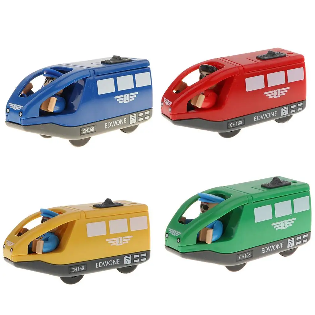 Magnetic Wooden Trains Accessories Electronic Locomotive Toy Plastic Railway Track Kit for Children Playtime