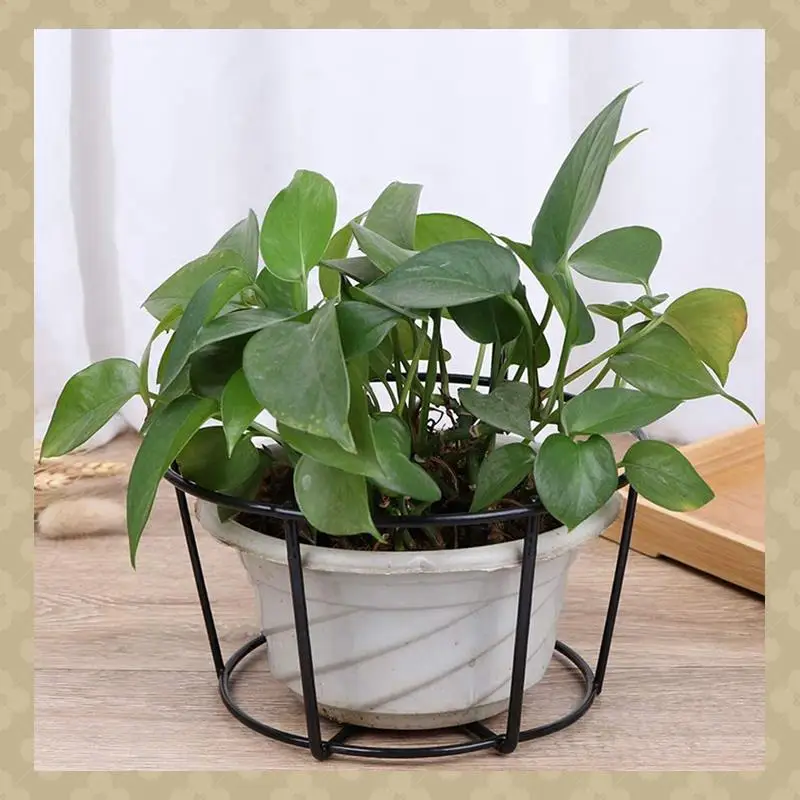 

AB45 8Pcs Hanging Railing Planters Flower Pot Holders Plant Iron Racks Fence Metal Potted Stand Mounted Balcony Baskets Small