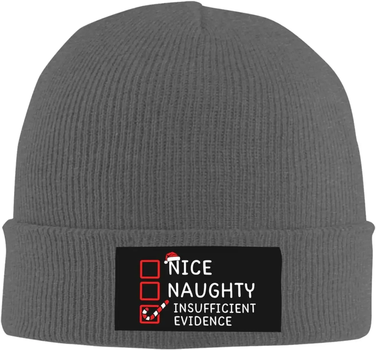 Nice Naughty Insufficient I Can Explain Beanie for Men Women Black Winter Hat Warm Knit Cuffed Beanies