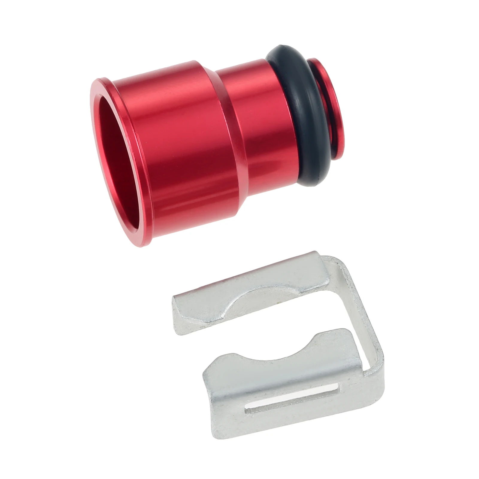 1PC Fuel Injector Top Hat Adapters Red Car Fuel Injector 210lb 2200cc Adapter Hats with Filters Short NGI-2 11mm EV14 48mm - view 5