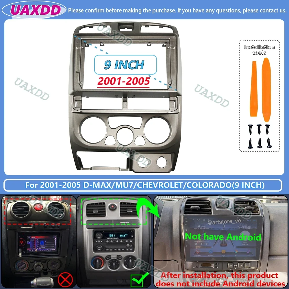 For 2001-2005 Isuzu DMAX mu-7 Chevrolet colorado 9inch radio