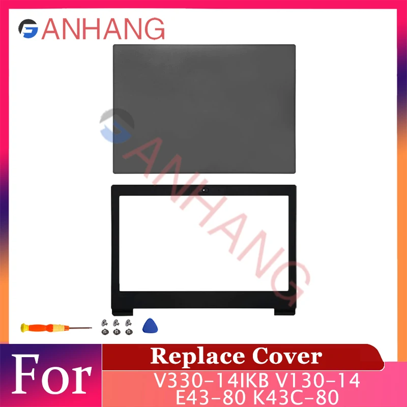 جديد استبدال الحال بالنسبة V330-14 V330-14IKB V330-14ARR AST V130-14 E43-80 K43C-80 محمول LCD الغطاء الخلفي/الحافة الأمامية/Palmrest/السفلي