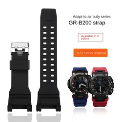 New Rubber Watchband For Ca-sio Air Ba GR-B200 GRB200 resin silicone Sport waterproof watch chain Watch Band with Tools