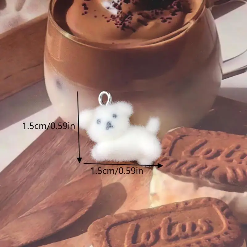 خمسة سحرية صغيرة رائعة للكلاب المتدفقة، مثالية لسلسلة المفاتيح أو القلادة DIY