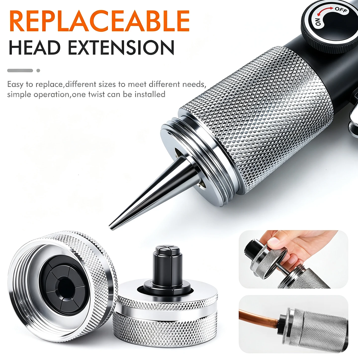 Multi-specification Inch Expander Head for Tube Expander Air Conditioning Copper Pipe Expansion Control Cold Maintenance Tool