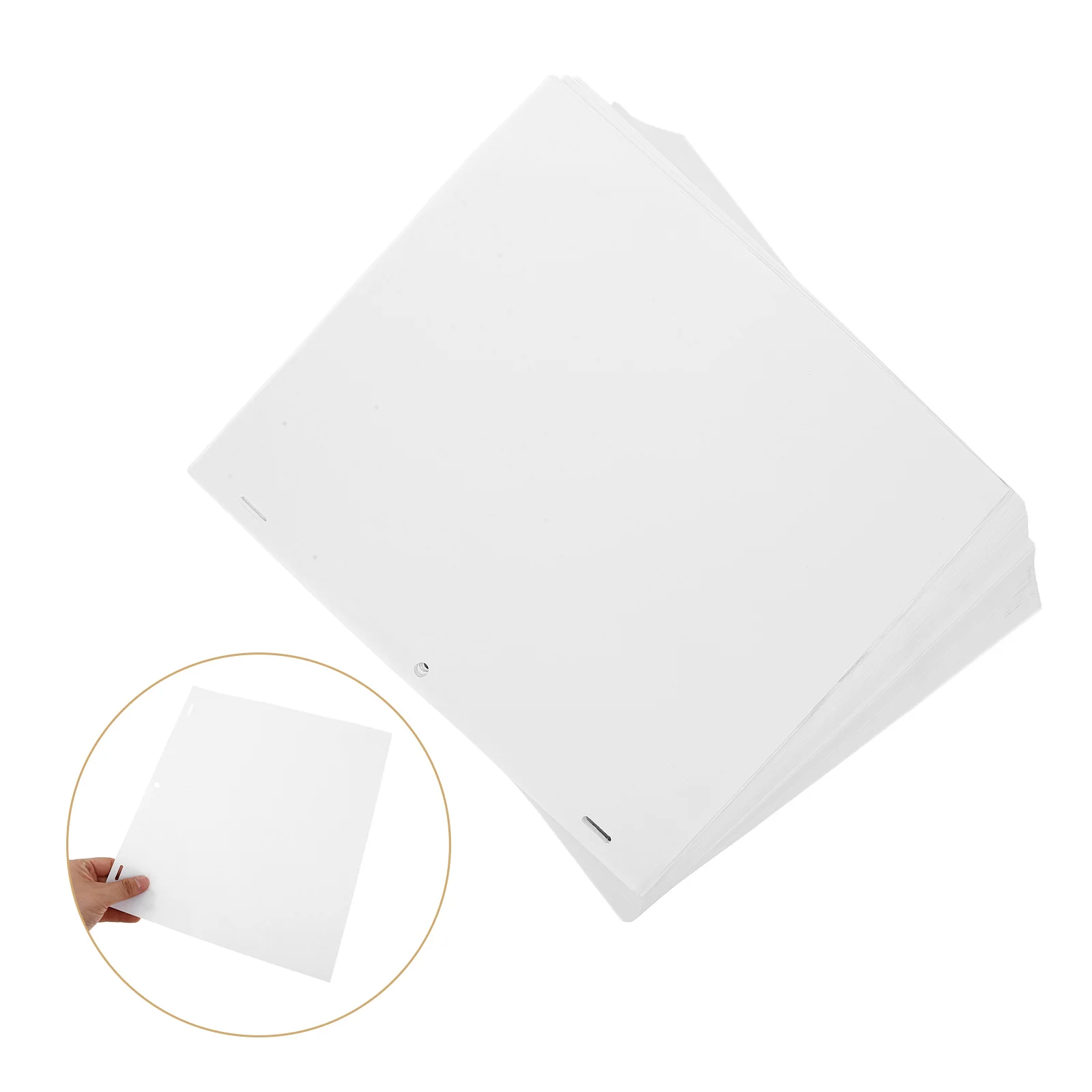 

200pcs Animation Punched White Tracing Drawing For Artists Three Hole Design Thick Artist Paper Practice Work Sketching