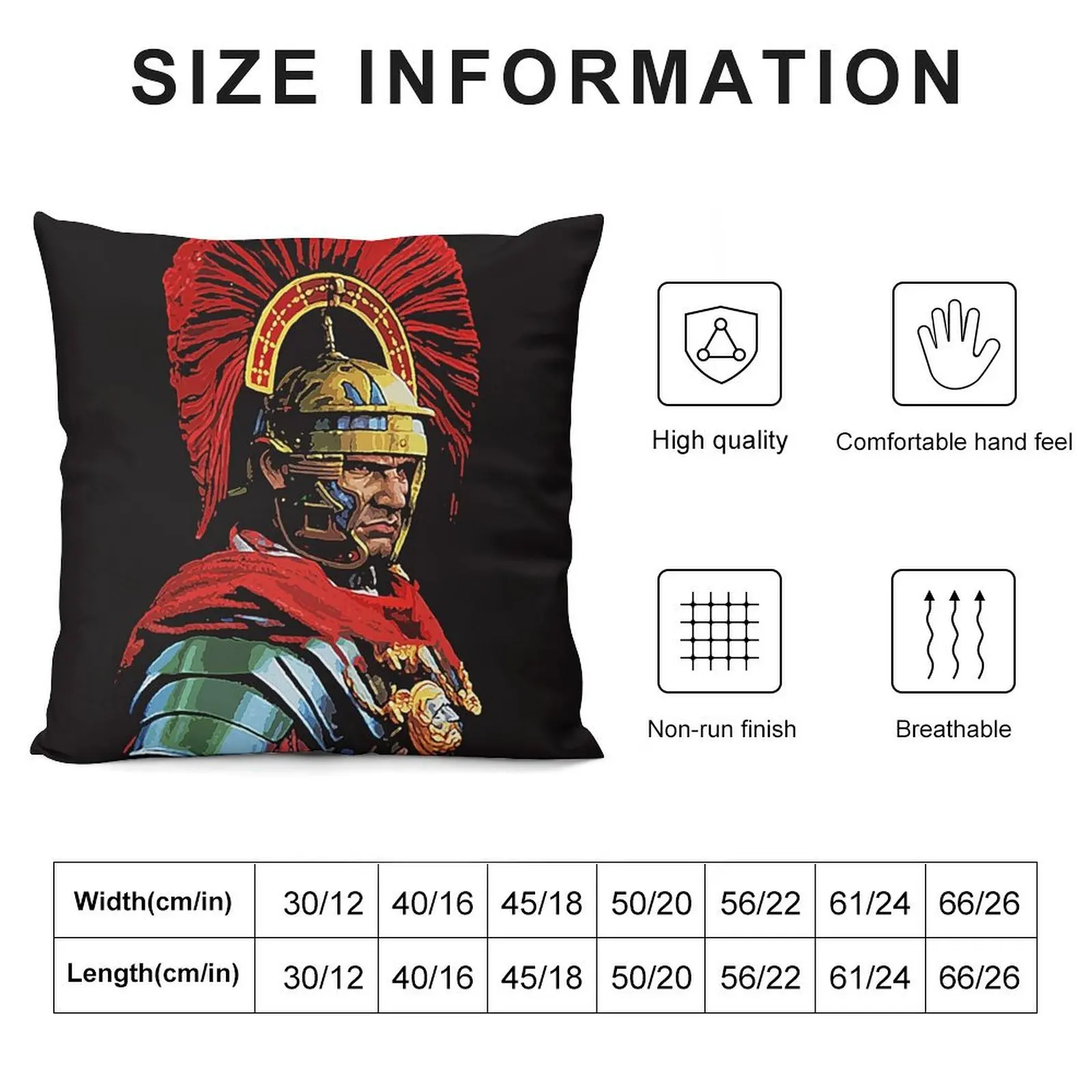 Roman Centurion Portrait Throw Pillow Sofa Cushion Cover christmas decorations for home 2025 christmas decorations 2025 pillow