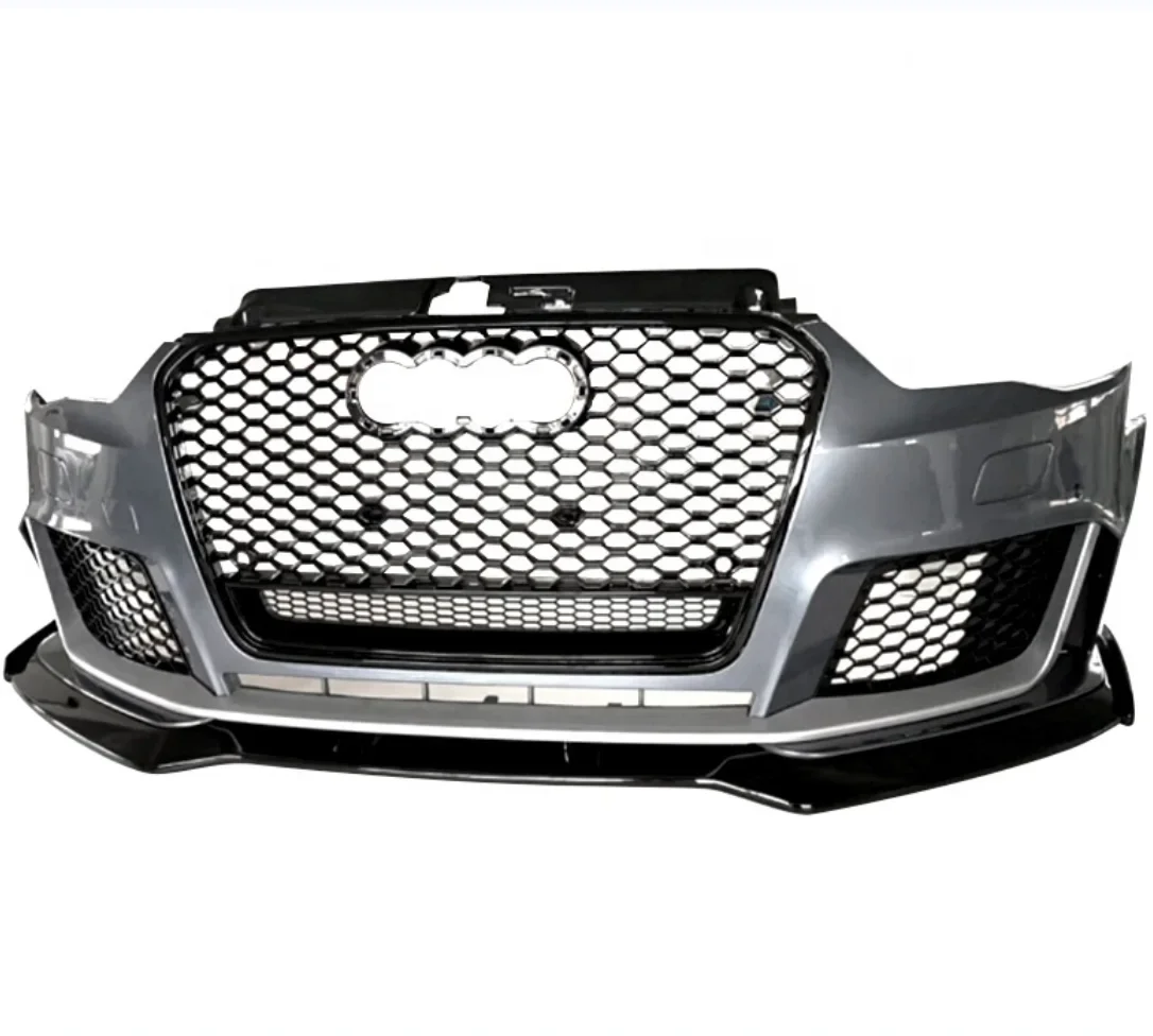 

Передний бампер с решеткой для auds A3 8V RS3, высококачественные автомобильные аксессуары, комплект кузова для тюнинга, детали из полипропилена 2014-2016