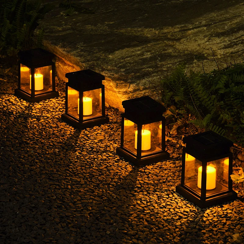 Solar Palace Lantern Lawn Camping Decoration Landscape Courtyard Garden European-style LED Atmosphere Candle Light