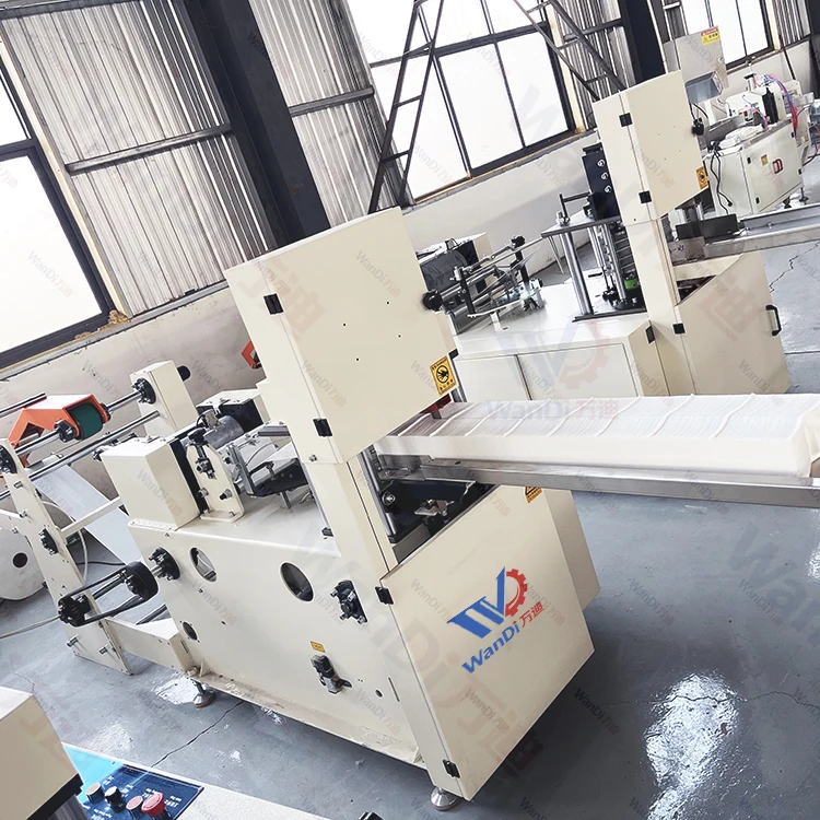 11AIROW New Design Embossing Napkin Tissue Paper Folding Machine Automatic Colored Paper Napkin Making Machine Price