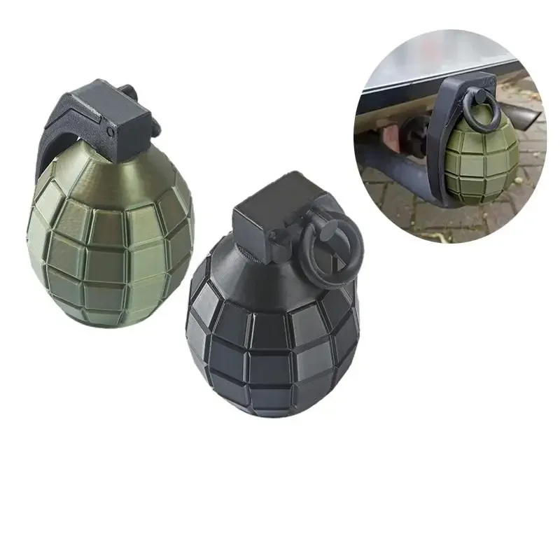 1 Piece Tow Bar Cap Hitch Prop Covers 50MM Tow Bar Grenade Prop Covers Cap Ornament For Protection Automobile Accessories
