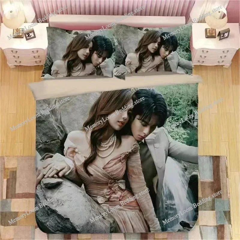 

TV Show Hit Wang Hedi Yu Shuxin Bedding Set King/Queen Size Duvet Cover 3D Print Cozy Soft Bed Sheet Set Adult Home Decor