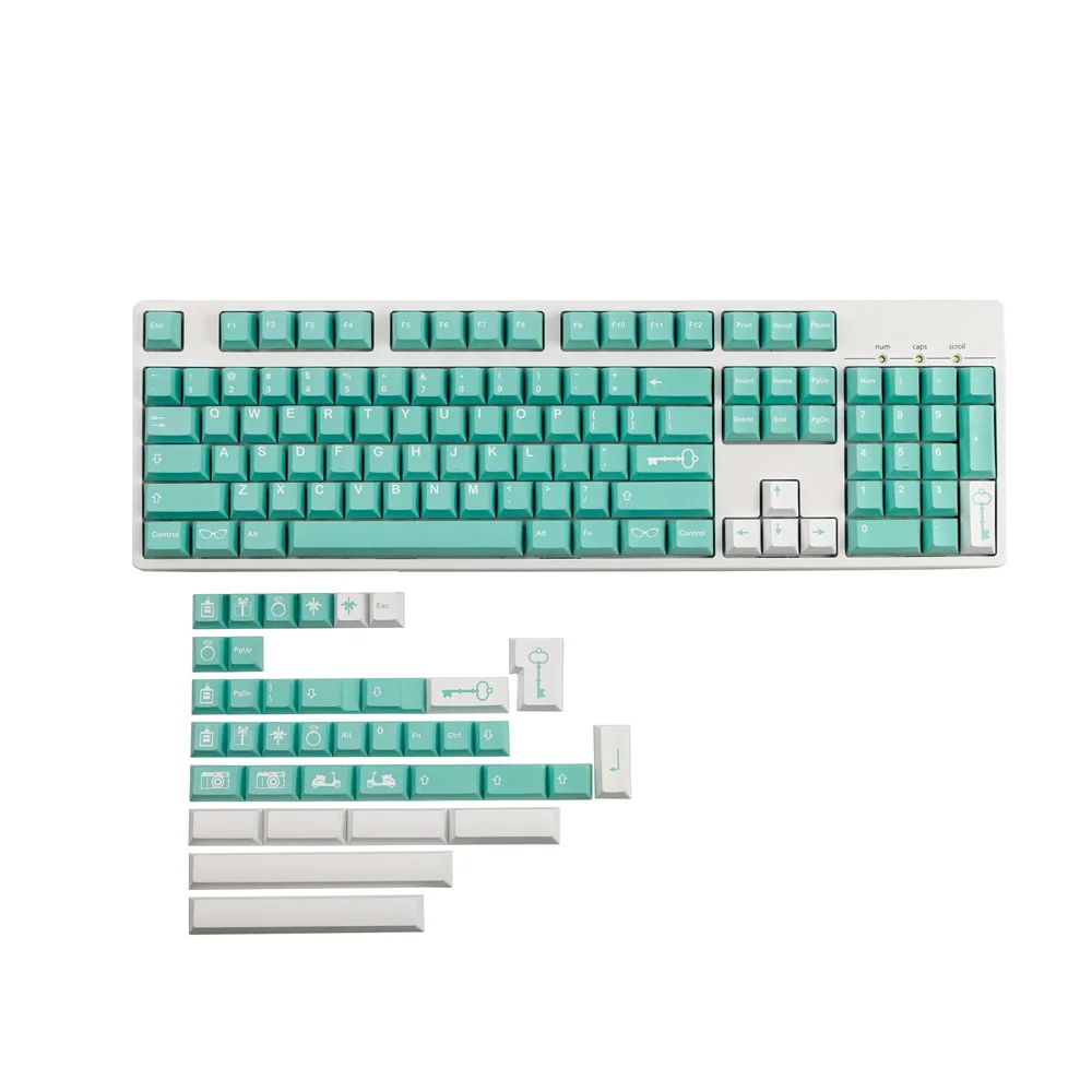 Imagem -05 - Gmk Keycap Clone Montanhismo Pbt Keycap Cereja Perfil Tintura Subbed para Gh60 61 64 68 75 84 96 104 108 Teclado Mecânico