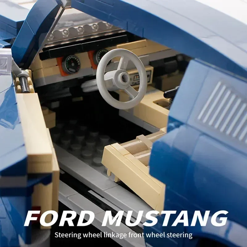 New 21047 Ford Mustangs Sports Racing Car Model Compatible With 10265 Building Blocks Bricks DIY Toys For Boys Gifts