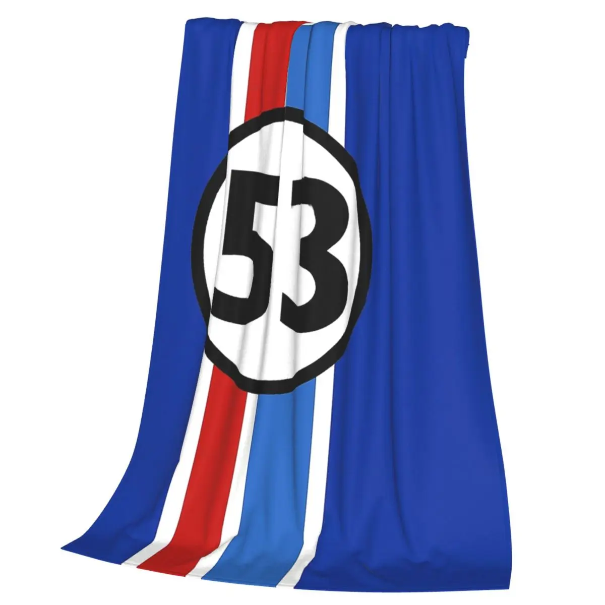Herbie Number 53 Blanket Soft Warm Flannel Throw Blanket Plush for Bed Living room Picnic Travel Home Couch