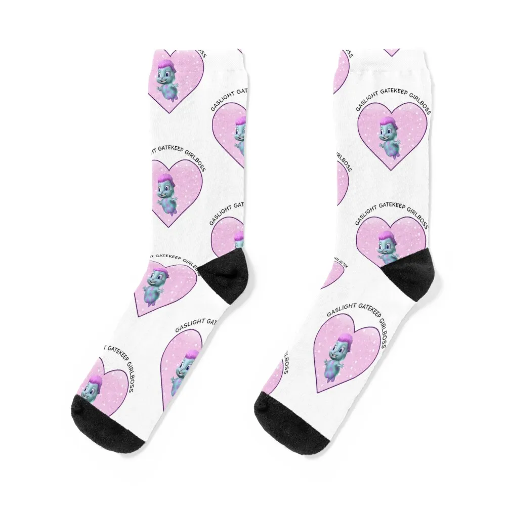 

Gaslight Gatekeep Girlboss Bibble Socks Stockings funny gift man moving stockings Men's Socks Women's