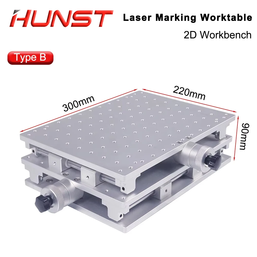 HUNST XY Table 2 Axis Mobile Portable Cabinet Table for Laser Marking and Engraving Machine 300X220mm/210X150mm