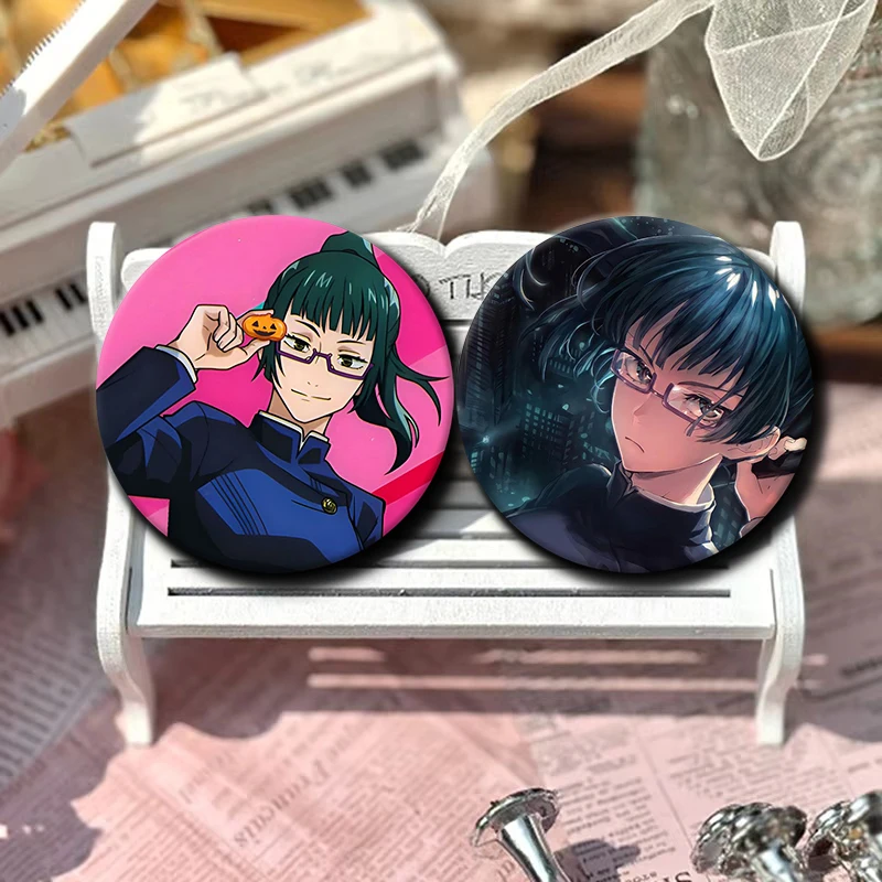 Cartoon Role Play Maki Zenin Soft Button Pin Badge Anime Maki Zenin Brooch Creative Badge