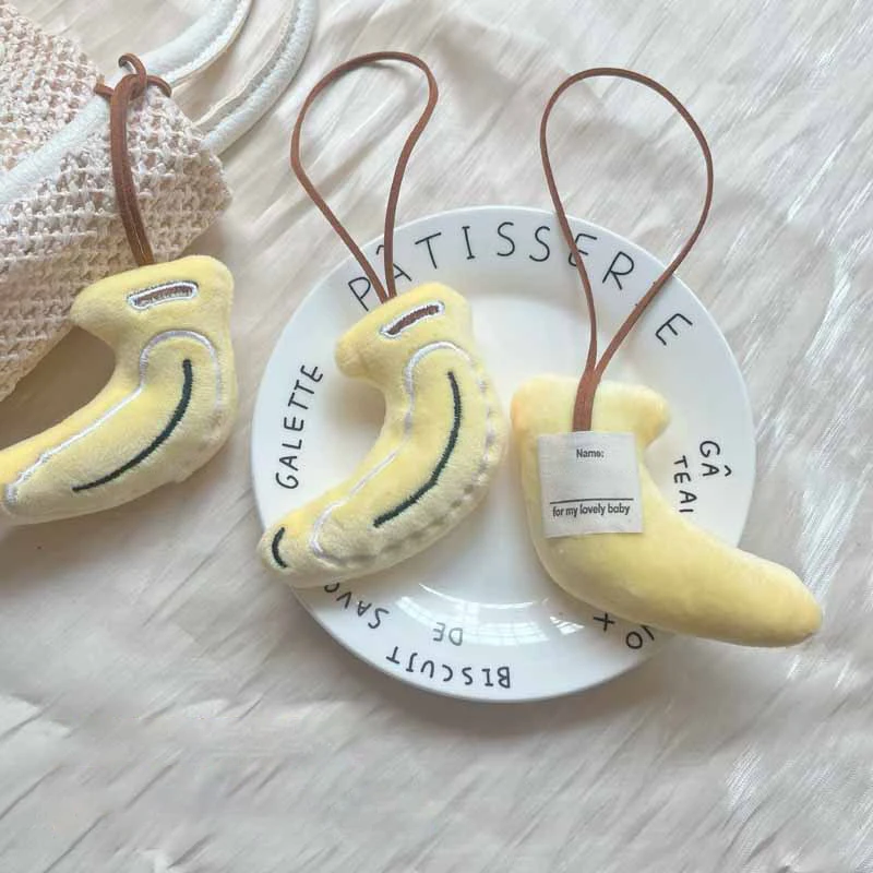 Cute Banana Bag Decoration Pendant Pet Cat And Dog Toy Creative Small Gift Pendant