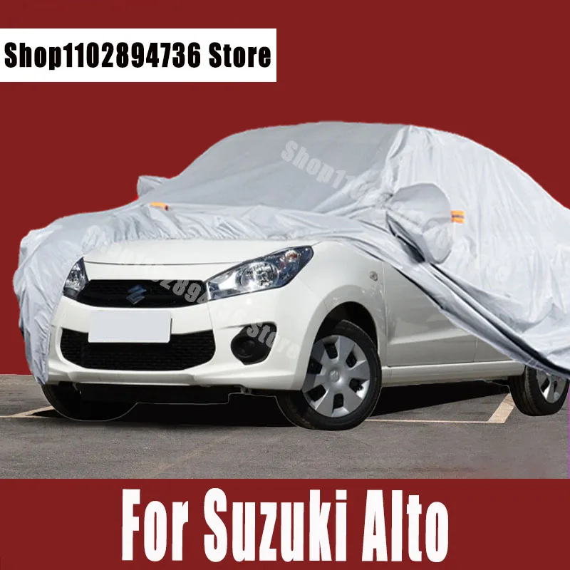 For Suzuki Alto Covers Outdoor Sun uv protection Dust Rain Snow Protective Auto Protective cover