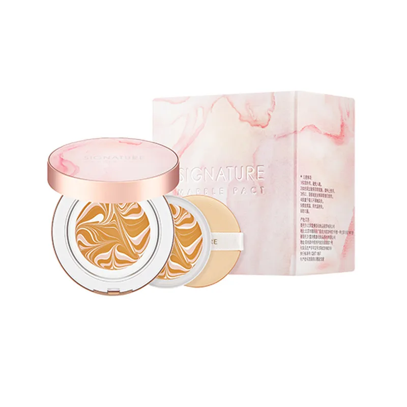 Missha Signature Marble Pact 15g + Refill 15g Moisturizing Air Cushion Oil Control Pores Invisible MakeUp Base Korea Cosmetics