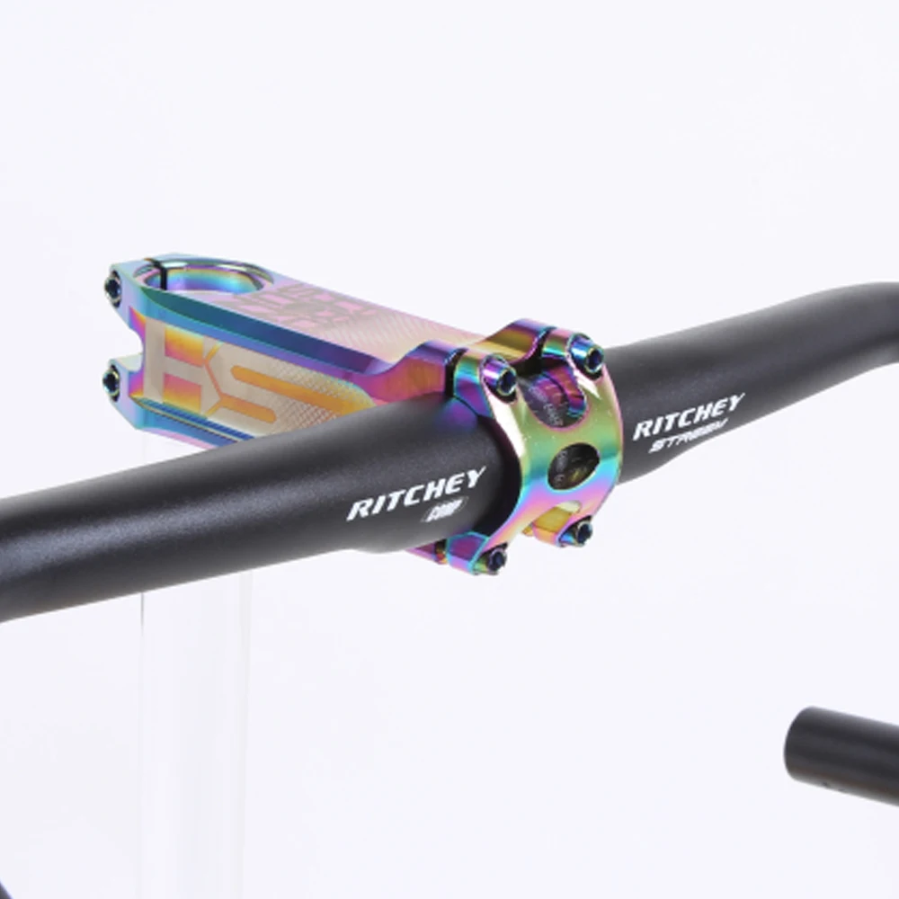 Tanke Rainbow 567 PROHONSUN CNC Aluminum Alloy MTB Bike Stem Super Light 31.8*28.6mm Mountain/Road Bike Handlebar Holder