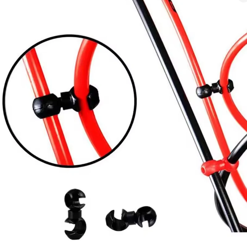 10 Stück drehbare S-Schnallen für Fahrradbremsen, Mountainbike- und Rennrad-Kreuzkabelclips, Ersatzteile für reibungsloses Radfahren – Detail 5