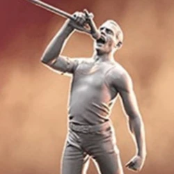 Sänger von Welt Klasse Rock Band Harz Figur 1/24 Skala Montiert Modell Kit Zerlegt Diorama und Unpainted Statue Spielzeug