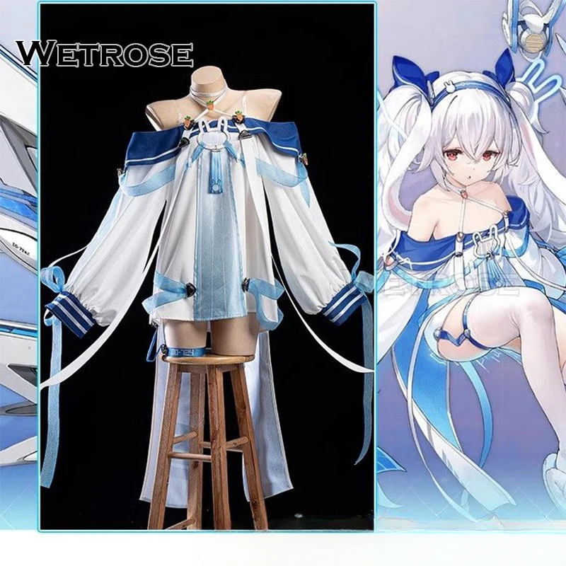 【Wetrose】In Stock Laffey II Cosplay Costume Rafy Rafyii USS DD-459 Azur Lane Anime Full Set Wig Halloween Xmas