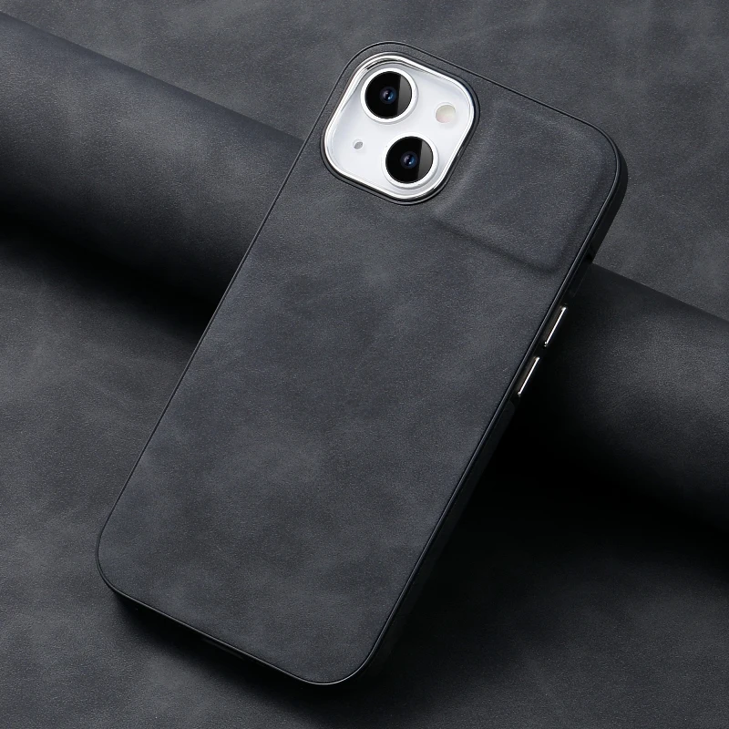 (In Stock) Fashion Soft PU Leather Phone Case For iPhone 15 14 Plus 13 12 Pro 11 Pro Max Mobile Phone Protective Cover