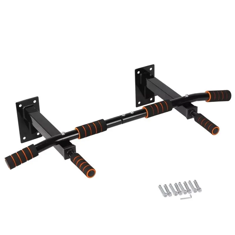 Black And White Wall Pull Up Bar, Gymnastics Training Frame For Daily Workout In Indoor Home Fitness Area
