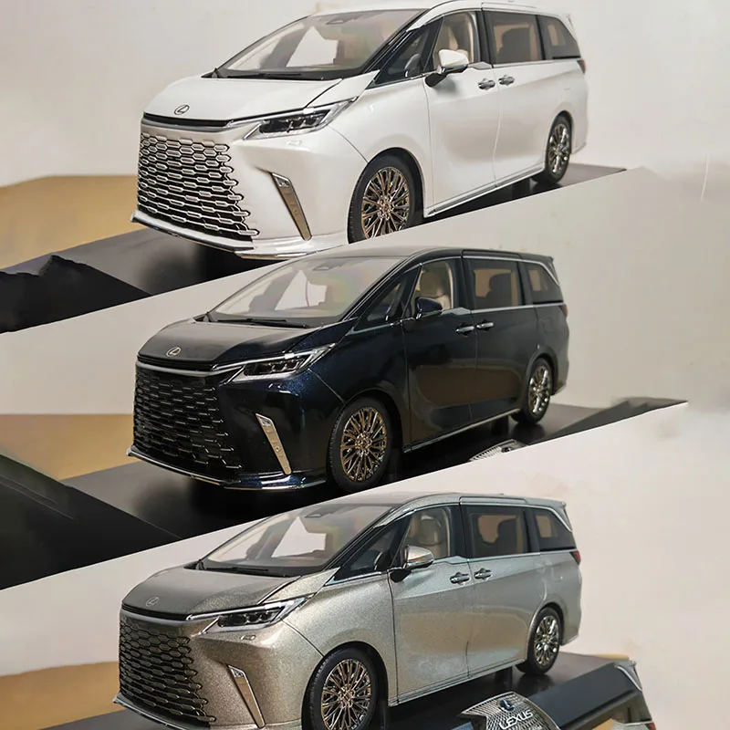 

Diecast 1:18 Scale Original Lexus LM New LM500h Business Car MVP Alloy Car Model Collectible Toy Gift Souvenir Display Ornament