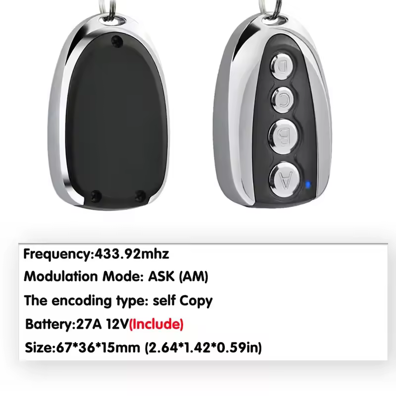 433Mhz Fixed Code Remote Duplicator Garage Door Remote Control Opener Electric Face to Face Car Gate Transmitter Newest - Image 6
